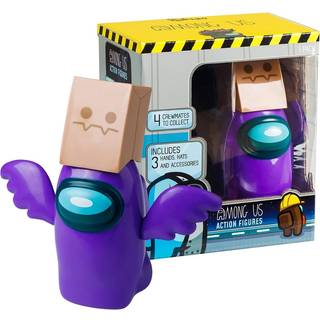 Blandt os artikuleret actionfigur Purple Guardian Angel Ghost - 4,5 tommer Figur - Serie 3 - Aftagelige hænder Sæt af hatte - Perfekt samlerobjek