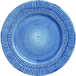 Mateus Stripes Tallerken 21 Cm - Asietter Keramik Lyseblå - EOS05ST