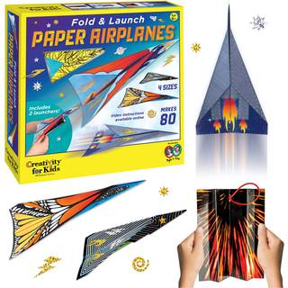 Kreativitet til børn stunt skvadron fold og lancering papir fly: skab 80 papirfly