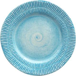 Mateus Stripes Tallerken 21 Cm - Asietter Keramik Turkis - ETU05ST