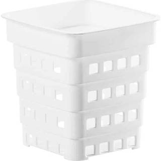 Bestikholder plastik - hvid