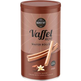Nordthy Vaffelrør Kakao og Vanilje - 250 g