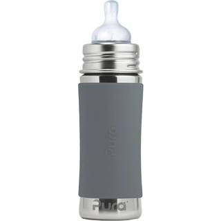 Pura® - Kiki Baby Sutteflaske 3+ mdr. Grey 325ml - Medium flow