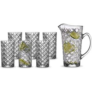 Lyngby glas Diamond kandesæt 7 dele