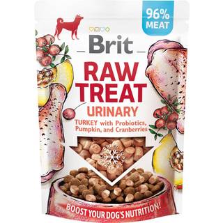 Brit RAW TREAT Urinary, kalkun m. probiotika - 40 g.