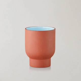 Studio About Clayware Cup Tall 2 pcs Terracotta/Light Blue