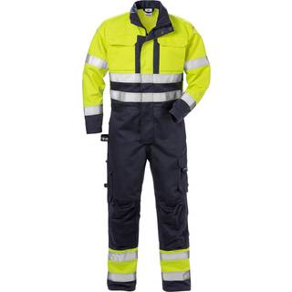 Fristads 125949 Flame Hi Vis Kedeldragt kl. 3 8084 / Arbejdskedeldragt Hi-Vis gul/Marine L
