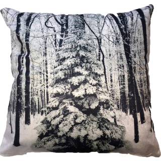 Vinter juletræ pudebetræk 43 x 43 cm