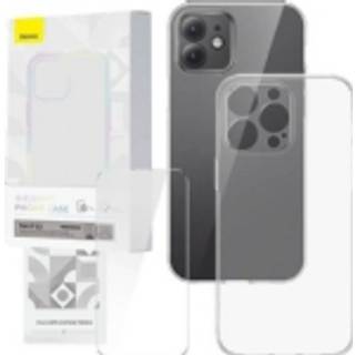 Baseus - Transparent Case and Tempered Glass set Corning for iPhone 12