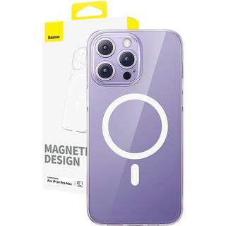 Baseus - Magnetic Phone Case for iP 14 Pro Max OS Lucent Series Clear
