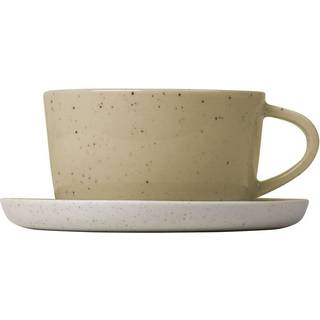 blomus Sablo kaffekop med underkop 2-pak Savannah