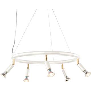 Örsjö Belysning Star rund 5 loftspotlight Ø60 cm Hvid stål