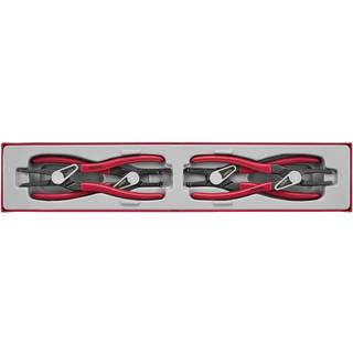Teng Tools Sæt med 4 dele med låseringstang til indvendige og udvendige låseringe TTX474-9E