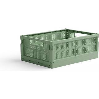 Foldekasse midi (16 farver) - Grøn - 24cm x 34cm x 13cm - Sigrid