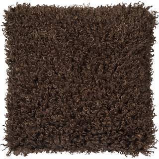 Skinnwille, Wooly pyntepude 45x45 cm Brown