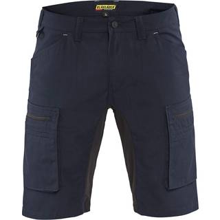 Blåkläder 1449 Service Shorts med stretch / Service Arbejdsshorts med stretch - C58 - Mørk Marineblå/Sort