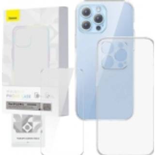 Baseus - Transparent Case and Tempered Glass set Corning for iPhone 13 Pro