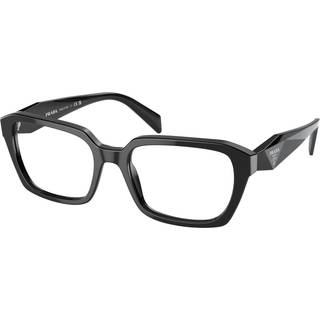 Prada Kvinde PR 14ZV 1AB1O1 Optiske stel Acetat Sort Transparent Geometrisk Normal
