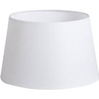 Linen lampeskærm hvid 25/16