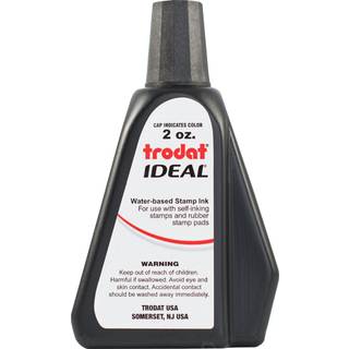 Trodat AS-Tro52734 Ideal premiumudskiftning bl?k til brug med mest selvfarvet og gummistempelpuder 2 oz. Sort
