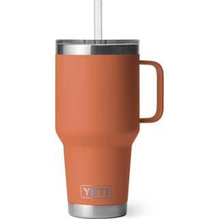 Yeti Rambler 35 oz tumbler med h?ndtag og halm l?g rejse krus vand tumbler vakuum isoleret kop med h?ndtag rustfrit st?l h?j ?rken ler