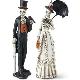 Viktorianischer Skelett Gentleman & Lady Figur 33cm