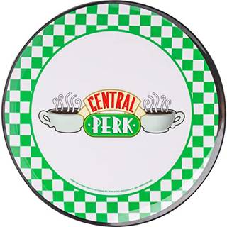 Venner Central Perk Checkerboard Logo 10-tommer melamin middagsplader | Sæt af 4