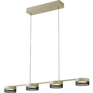Mesh LED-hængelampe 4 lk, dæmper, sand/sort