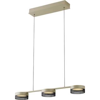 Mesh LED-hængelampe 3 lk, dæmper, sand/sort
