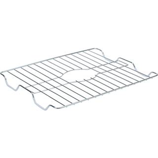 Køkkenoplysninger Chrome Sink Protector | Stor | Selv dræning | Rustbestandig | Wire Grid | Forhindrer glidning | Tilbehør til køkkenvask