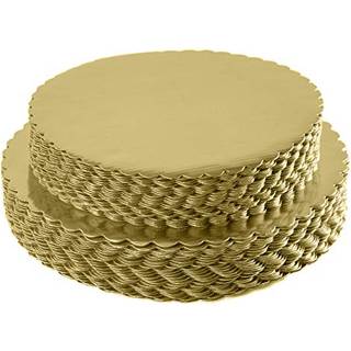 [25pcs] 10 """" Guldkagebr?t runde engangskagecirkelbaser kageplade runde coated cirkel kagebr?t base 10 tommer pakke med 25
