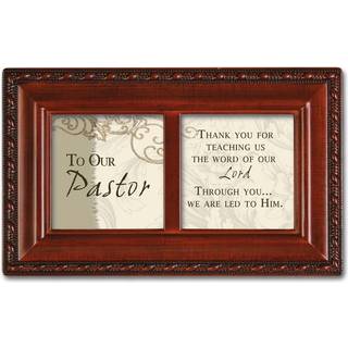 Cottage Garden til vores pastor Woodgrain Rope Trim Inspirational Petite Music Box spiller, hvor stor du er