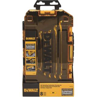 Dewalt Ratcheting skruen?gle s?t metrisk 8-delt (DWMT74734)