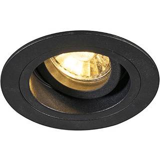 Moderne indbygget spotlight sort 9,2 cm drejelig og vippelig - Chuck
