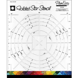 Plumeasy m?nstre foldet stjerne stencil