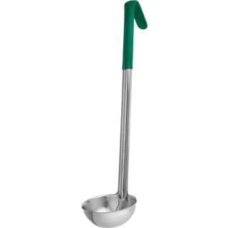 Winco rustfrit stål slep med grønt håndtag 4-ounce medium