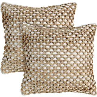 Boho Living Jada dekorativt kast inkluderer accent premium v?vet design stue d? Kor (2) 20 """" x 20 """" pudebetr?k med inds?t hvidt