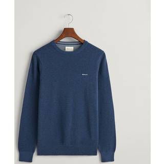 GANT Herre Crewneck sweater af bomuldspiqué (M)