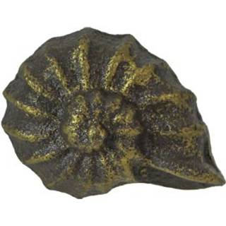 Zeckos sæt af 6 rustik alderen bronze finish Støbejern Nautilus shell skuffe trækker - 2 tommer lang - Nautiske muslingeskabinetsknapper til et k