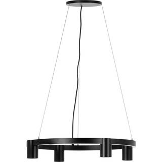 Arcchio hængelampe Brinja, sort, Ø 64 cm, 4 lyskilder, GU10