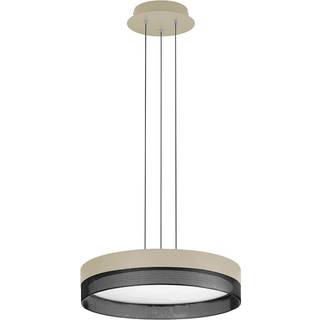 Mesh LED-hængelampe, fjernbetjening, sand/sort