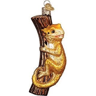 Old World Christmas Ornaments Bearded Dragon Glass Blæst ornamenter til juletræ