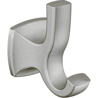 Moen Voss b?rstet nikkel badev?relse dobbeltkoble krog v?gmonteret metalb?jle til h?ndkl?der eller kjortler YB5103 mia