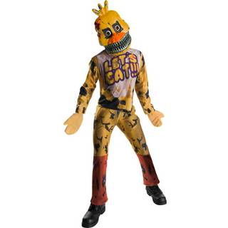 Rubies 630621-L-drenge Fem n?tter p? Freddy's Nightmare Chica The Chicken Costume Large Multicolor