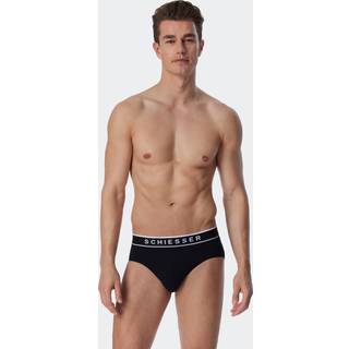 Schiesser Herren Rio-Slip schwarz Baumwolle & Mix unifarben