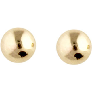 Siersbøl - Guldkugle ørestikker i 8kt. guld (Ø5mm)
