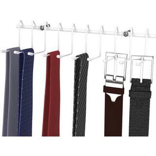 Closetmaid h?ngende stativ til b?nd b?lter t?rkl?der smykker 10 kroge fastg?res til tr?dhylder eller v?gmonteret holdbart st?l hvidt