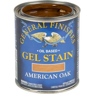 General Finishes oliebaseret gelstain 1 pint Amerikansk eg - Let, håndrubbet udseende