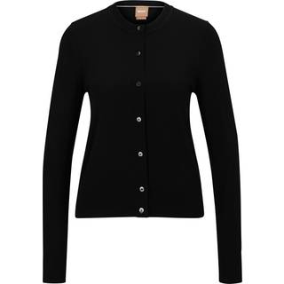 Cardigan i merinould med knapper