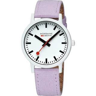 Mondaine Essence Quartz White Dial Textile Strap Men's Watch MS1.41110.LQ1